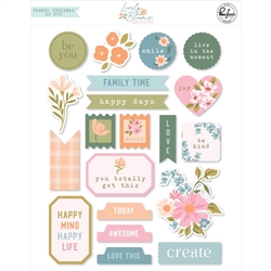 Pinkfresh Studio - Lovely Blooms Fabric Stickers