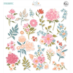 Pinkfresh Studio - Lovely Blooms Die-Cuts Ephemera Pack Floral 38/Pkg