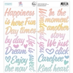 Pinkfresh Studio - The Simple Things Puffy Title Stickers 5.5X11