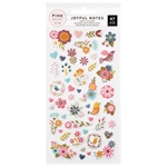 Pink Paislee -    Joyful Notes Puffy Stickers 6X12 Icons