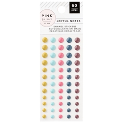 Pink Paislee -    Joyful Notes Enamel Dots
