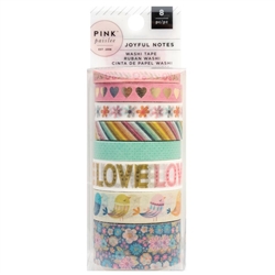 Pink Paislee -    Joyful Notes Washi Tape 8/Pkg