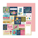 Pink Paislee -    Joyful Notes 12X12 Double-Sided Cardstock See You Soon