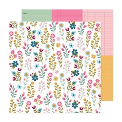 Pink Paislee -    Joyful Notes 12X12 Double-Sided Cardstock Sincerely