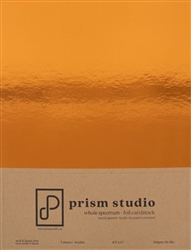 Prism - 8.5X11 Whole Spectrum Foil Cardstock Copper 5/Sheets