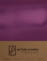 Prism - 8.5X11 Whole Spectrum Foil Cardstock Rubellite 5/Sheets