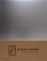 Prism - 8.5X11 Whole Spectrum Foil Cardstock Brushed Silver 5/Sheets