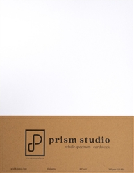 Prism - 8.5X11 Whole Spectrum Heavyweight 110 lb Cardstock 10/Sheets Snowdrop