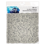 Ranger - Simon Hurley Background Cling Stamp 6X6 Handwritten