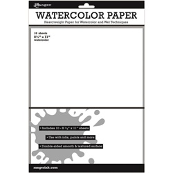 Ranger Industries - Watercolor Paper 8.5 x 11 10 sheets