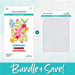 Spellbinders - Classic Christmas Florals Die and Stencil Bundle