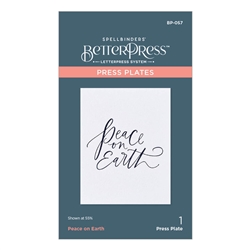 Spellbinders - BetterPress Peace on Earth Press Plate
