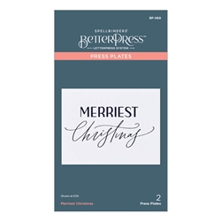 Spellbinders - BetterPress Merriest Christmas Press Plate