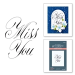 Spellbinders - Press Plate Miss You from the Copperplate Collection