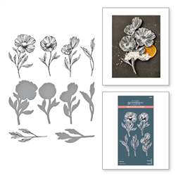 Spellbinders - BetterPress Flower Stems Press Plate & Die Set