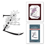 Spellbinders - Press Plate Every Occasion Floral Alphabet  Z
