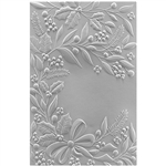 Spellbinders - 3D 5.5"X8.5" Embossing Folder Holiday Floral Swag