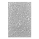 Spellbinders - 3D 5.5"X8.5" Embossing  Folder Holly and Foliage