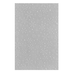 Spellbinders - 3D 5.5"X8.5" Embossing Folder Simon Hurley Sparkling Snow