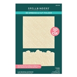 Spellbinders -Luxe Backdrop And Border Embossing Folder and Die