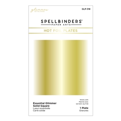 Spellbinders - Hot Foil Plate Essential Glimmer Solid Square