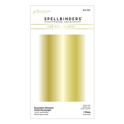 Spellbinders - Hot Foil Plate Essential Glimmer Solid Rectangle