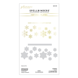 Spellbinders - Bibi's Snowflake Collection Glimmering Snowflakes Hot Foil Plate and Die Set