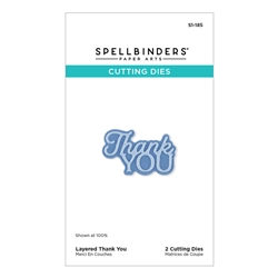 Spellbinders - Layered Thank You Die Set