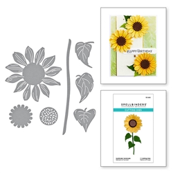 Spellbinders - Serenade of Autumn Collection Sunflower Etched Dies