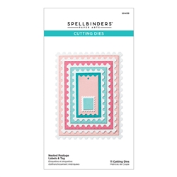 Spellbinders -Nested Postage Labels and Tag