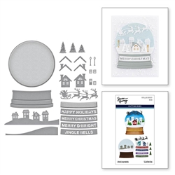 Spellbinders -Snow Globe Basic Scene Etched Dies by Simon Hurley