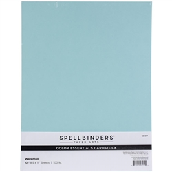 Spellbinders - Color Essentials Cardstock 8.5"X11"  Waterfall