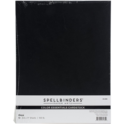 Spellbinders - Color Essentials Cardstock 8.5"X11"  Onyx