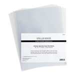 Spellbinders - Glimmer Specialty Clear Film Sheets 8.5"X11" 10/Sheets