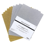 Spellbinders - Glitter Foam Sheets 8.5"X11" 10/Pkg Gold & Silver