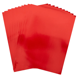 Spellbinders - Mirror Cardstock 8.5"X11" 10/Sheets Red