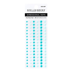 Spellbinders -  Enamel Dots Two Tone Teal