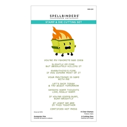 Spellbinders - Dumpster Fire Stamp &  Die Set