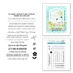 Spellbinders  - Windows With a View, Sending Sunshine Sentiments Stamp Set