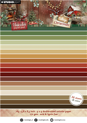 Studio Light  - Christmas Cottage Unicolor Paper Pad 36 sheets