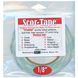 Sookwang Adhesive - Double Sided Tape  1/8 inch ( packaged by Scor Pal)