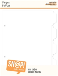 Simple Stories - Sn@p Divider Inserts 6X8