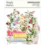 Simple Stories - Simple Vintage Meadow Flowers Chipboard Clusters