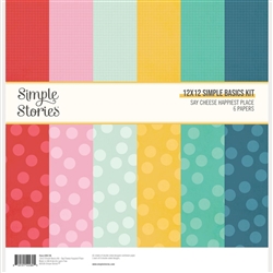 Simple Stories -  Say Cheese Happiest Place Collection Simple Basics Kit 12X12