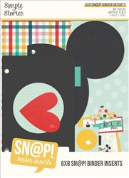 Simple Stories -  Say Cheese Happiest Place Binder Inserts 6X8