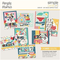 Simple Stories -  Say Cheese Happiest Place Simple Cards Card Kit