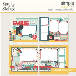 Simple Stories -  Say Cheese Happiest Place Simple Pages Page Kit