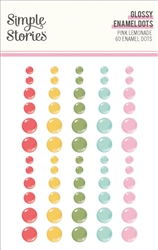 Simple Stories -  Pink Lemonade Enamel Dots
