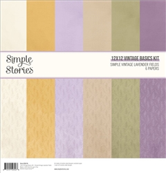 Simple Stories -  Simple Vintage Lavender Fields Basics Kit 12X12