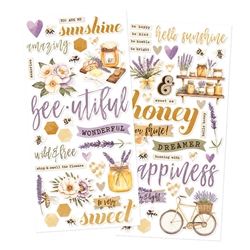 Simple Stories -  Simple Vintage Lavender Fields Foam Stickers